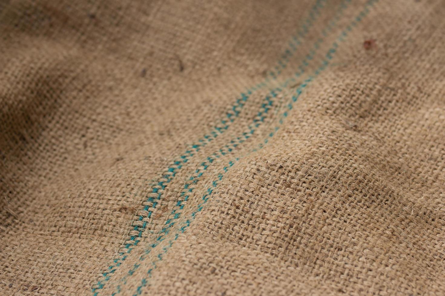 Hessian sackcloth burlap woven texture background. Selective focus photo