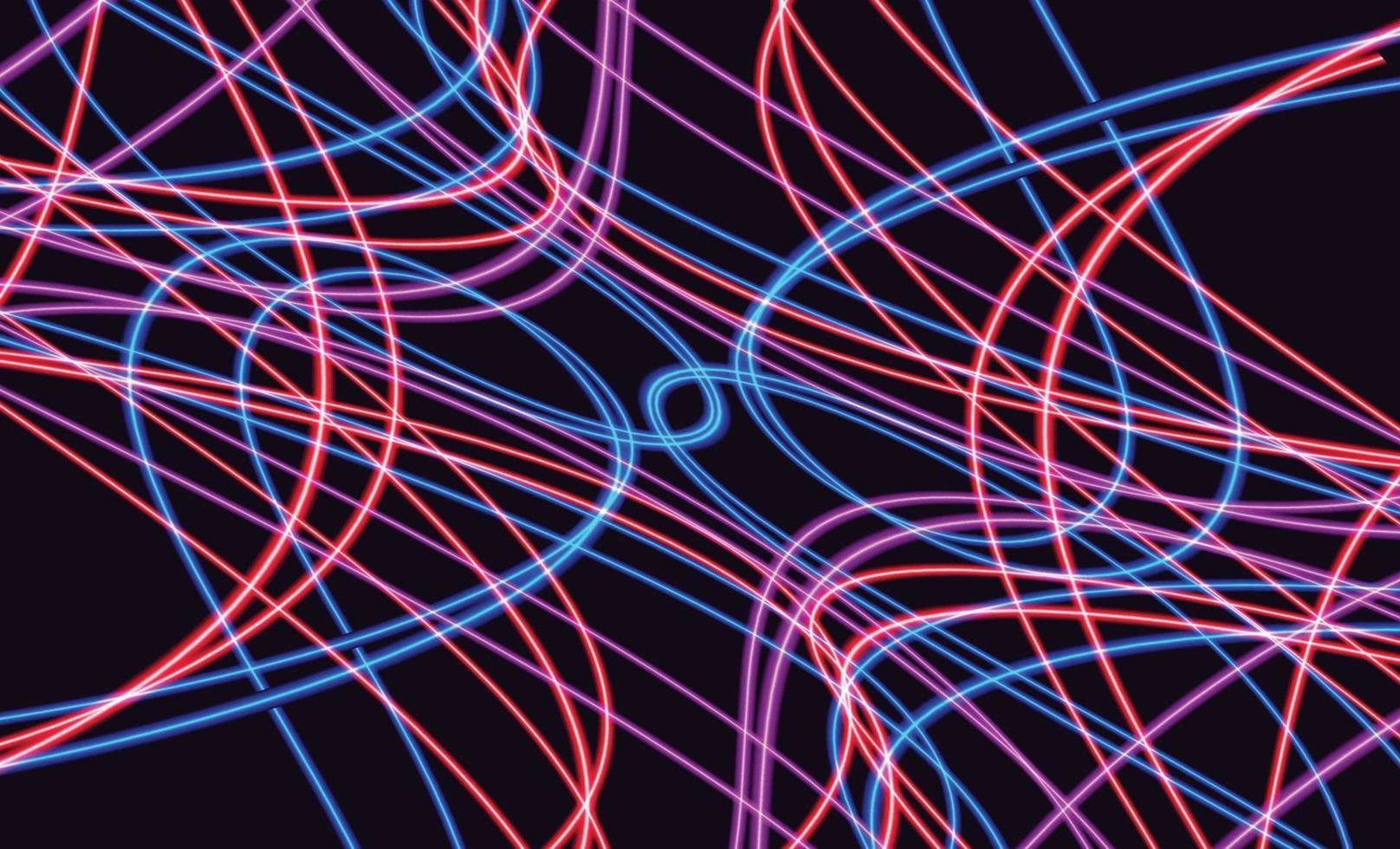 Estelas de luz de colores abstractos con efecto de desenfoque de movimiento. fondo de velocidad. diseño de concepto de luz. ilustración vectorial vector