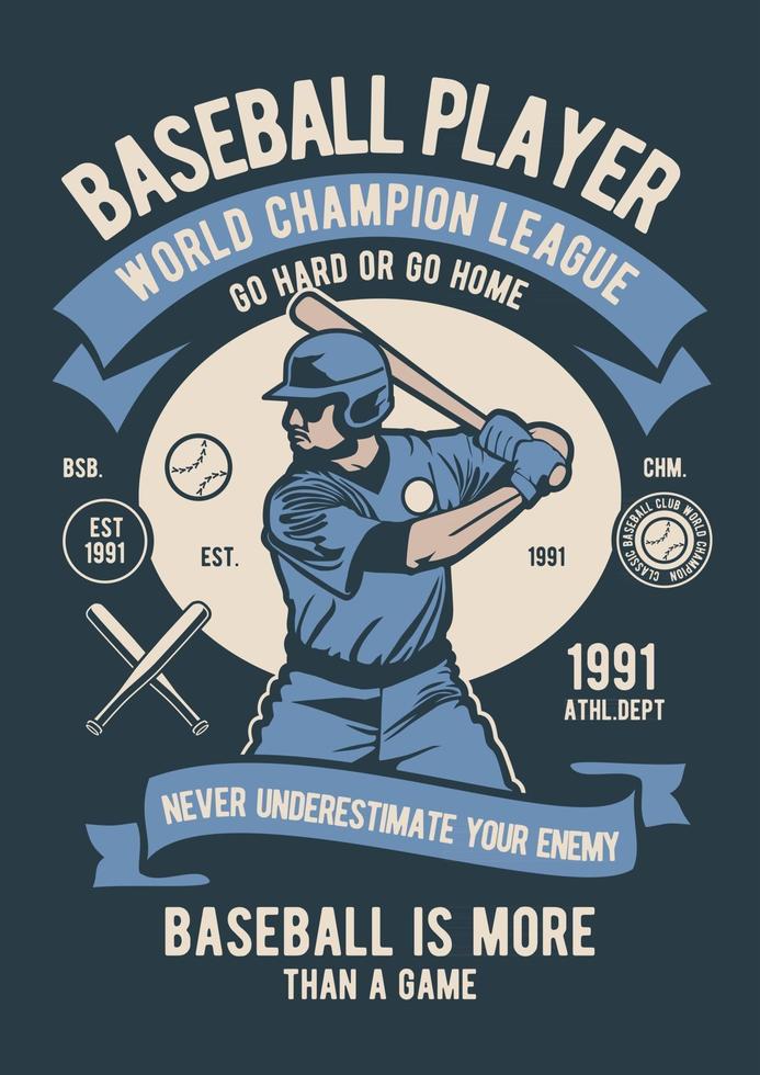Baseball Player Design vector