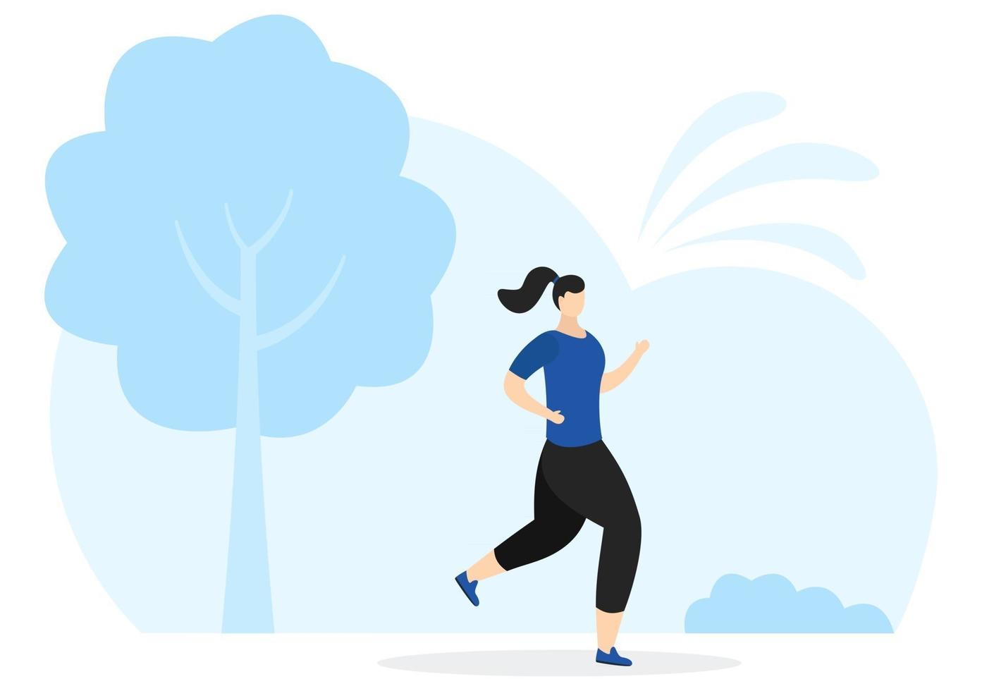 Jogging or Running Sports Background Illustration vector