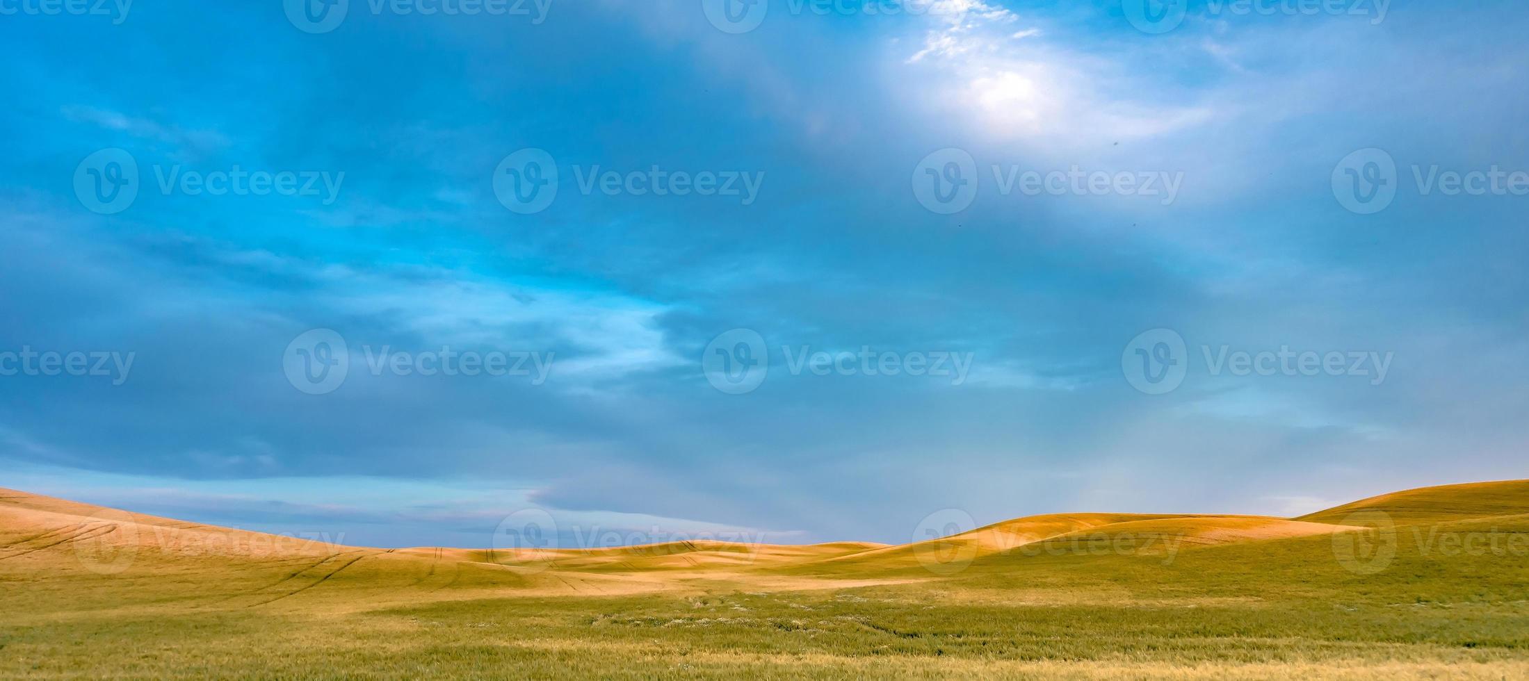 Rolling hills and Farm Land at palouse washington photo