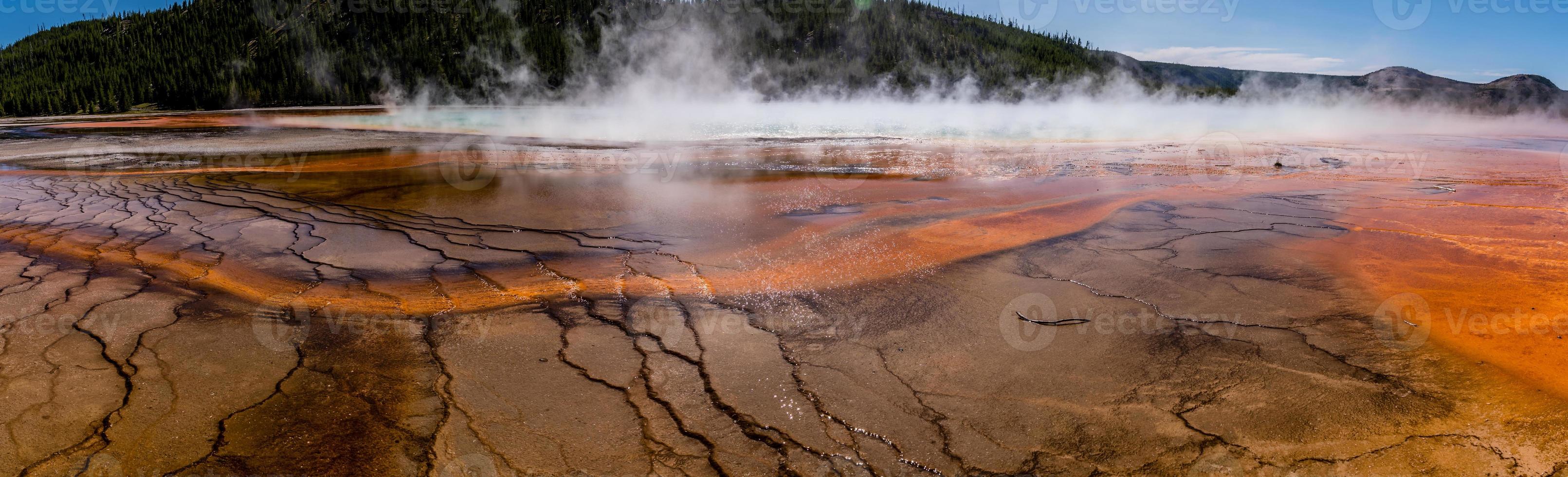 Grand Prismatic Spring in Yellowstone National Park photo