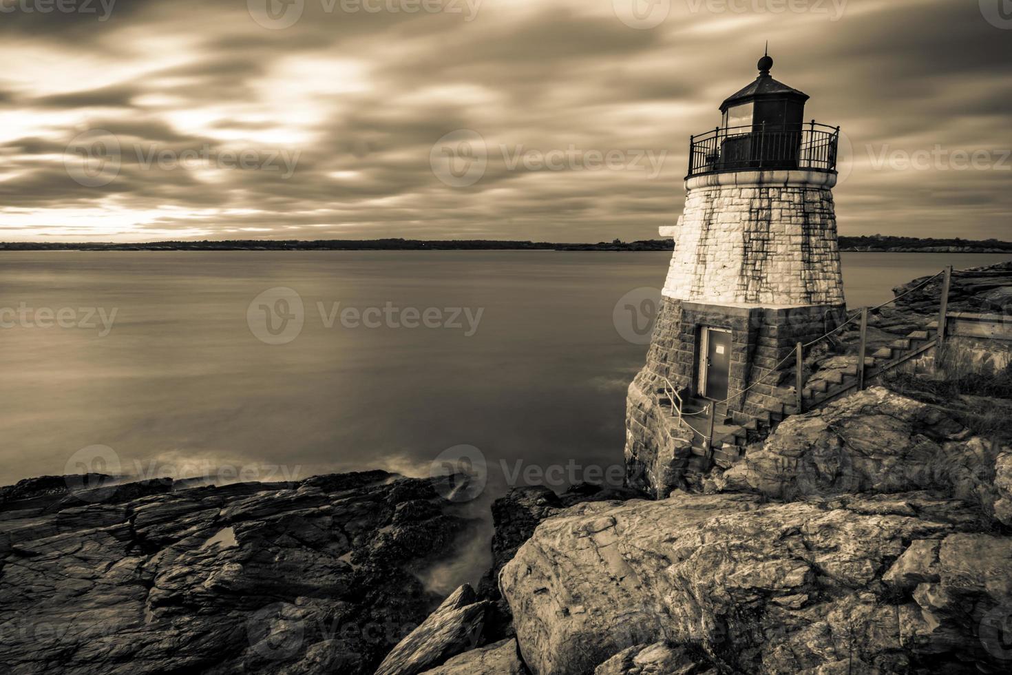 Faro de Oldcastle en Newport Rhode Island foto