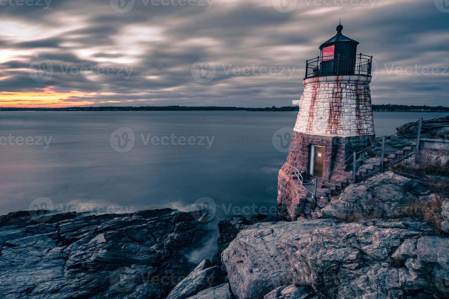 Faro de Oldcastle en Newport Rhode Island foto