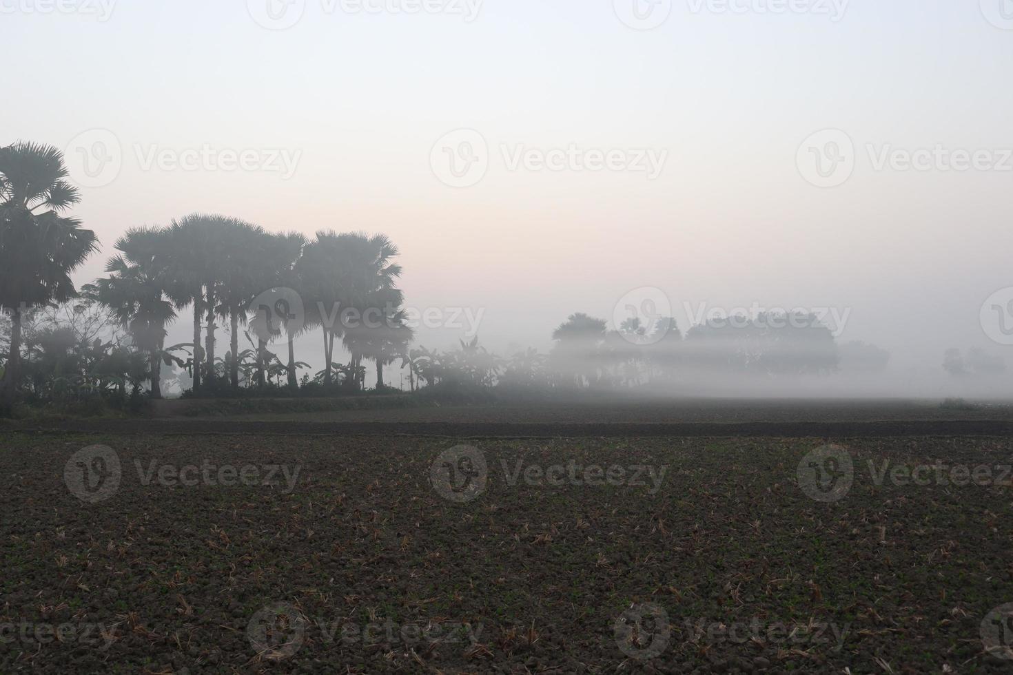 hermosa vista del pueblo con la naturaleza foto