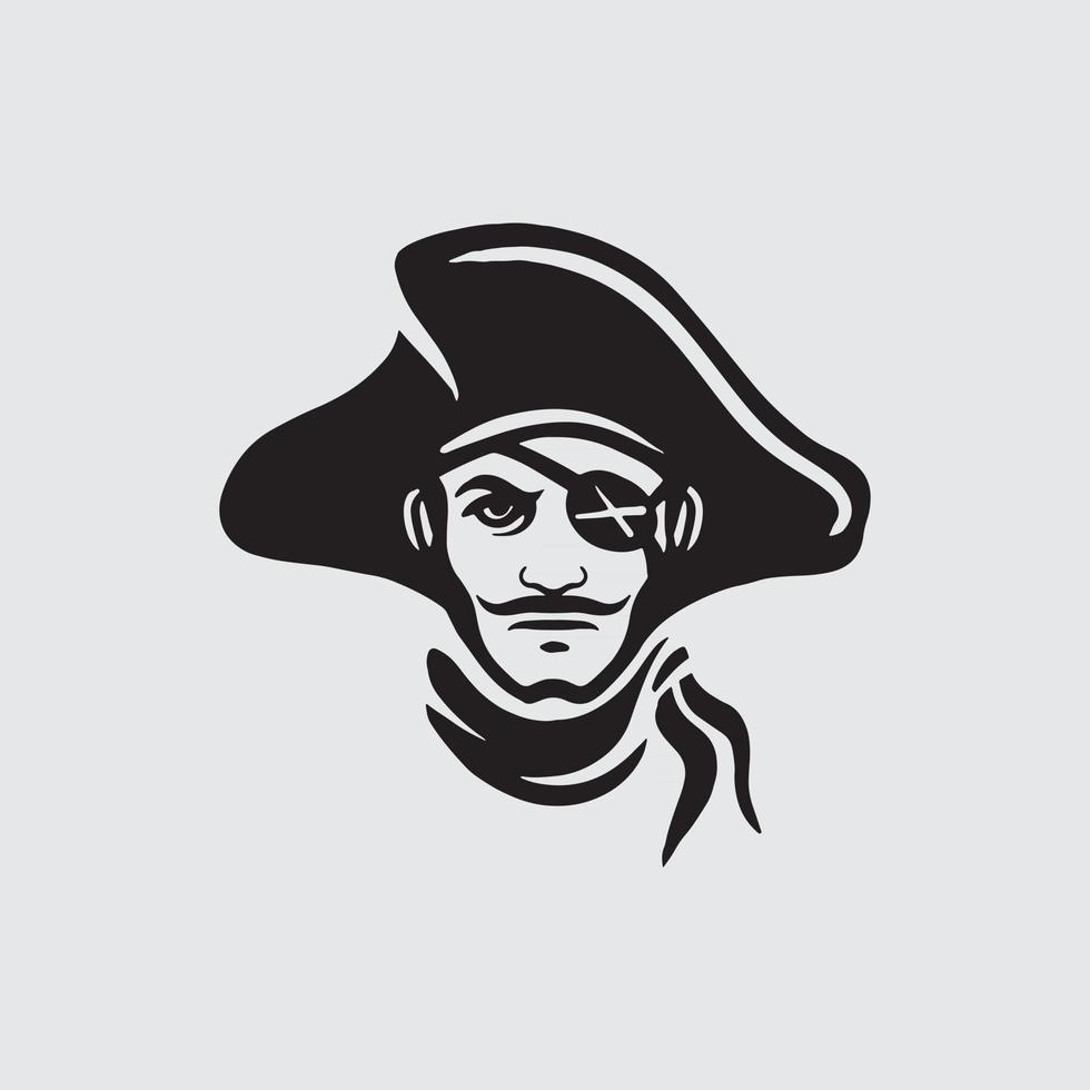 dibujo pirata humano vector