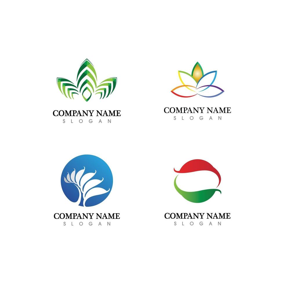 plantilla de logotipo de naturaleza de finanzas comerciales vector