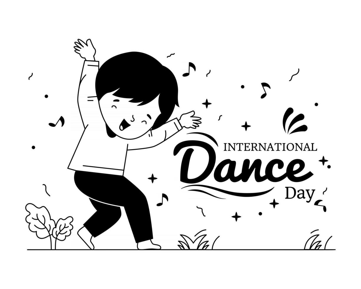 dia internacional de la danza vector