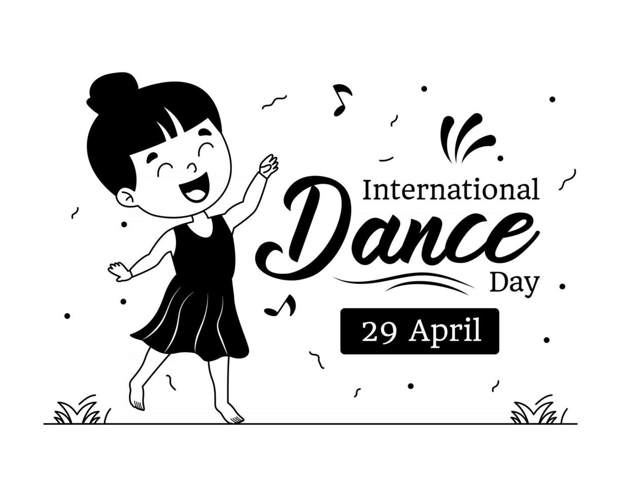 International Dance Day vector