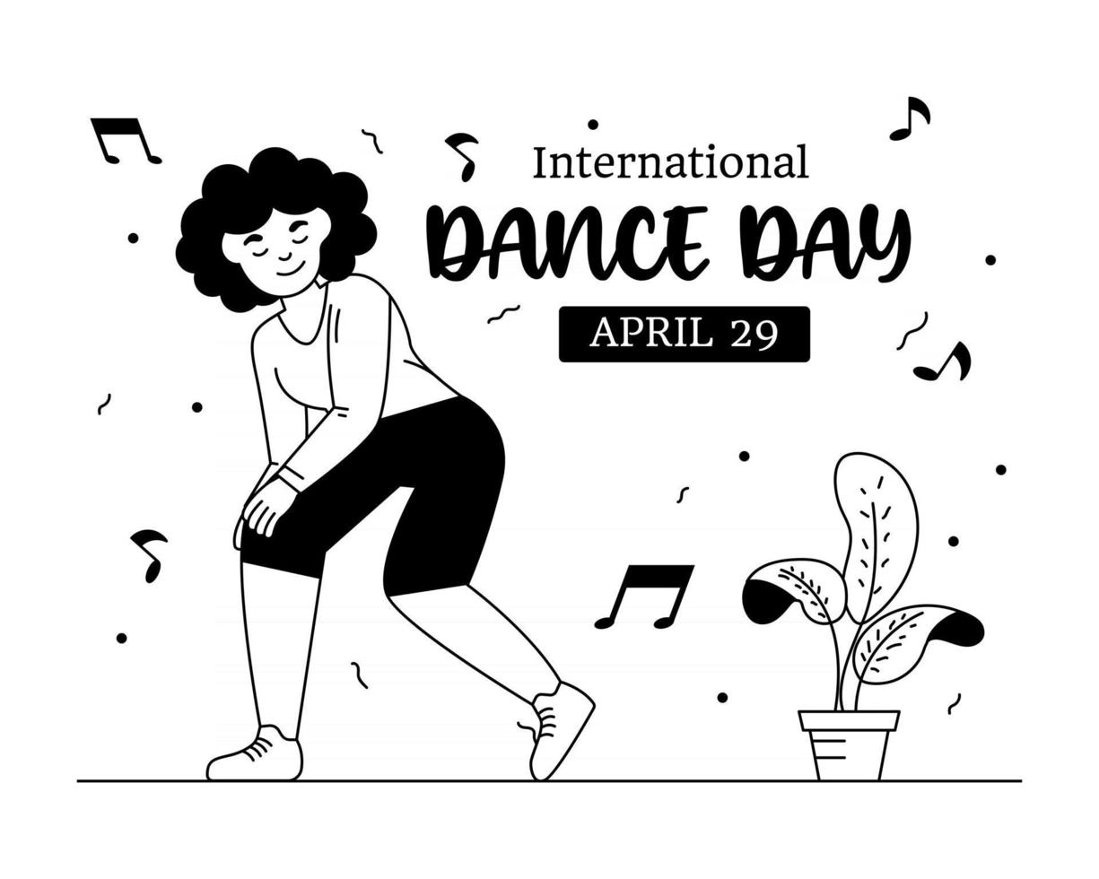 Dancing Girl Pose vector