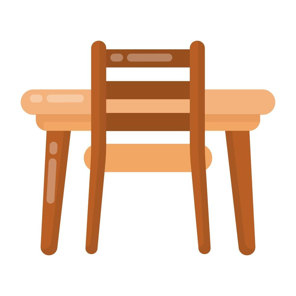 Dining Table and Furniture vector