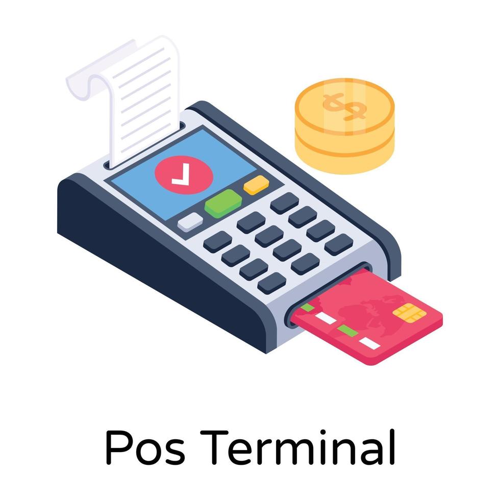 Point of Sale Terminal vector