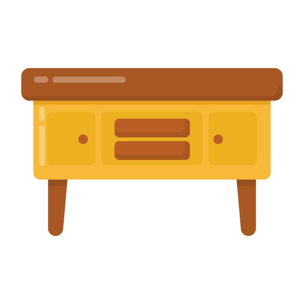 Wooden  Dresser Table vector