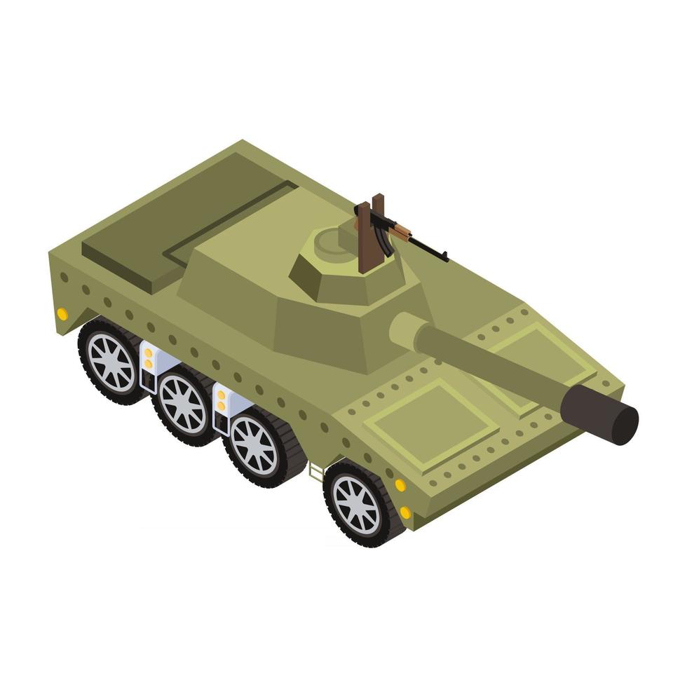 tanque de crucero militar vector