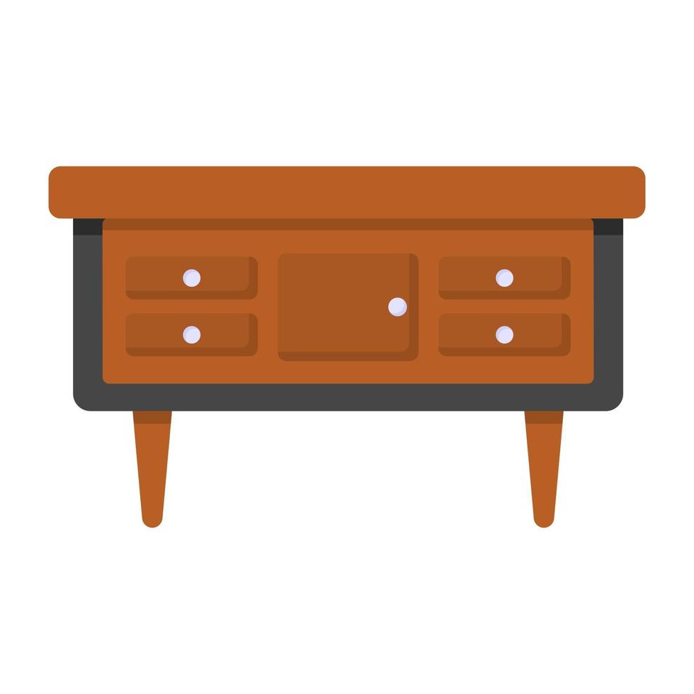 Wooden  Dresser Table vector