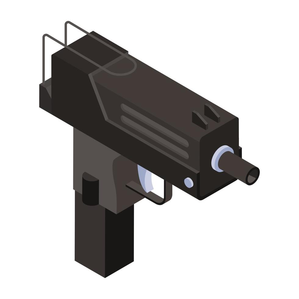 Automatic  Submachine Gun vector