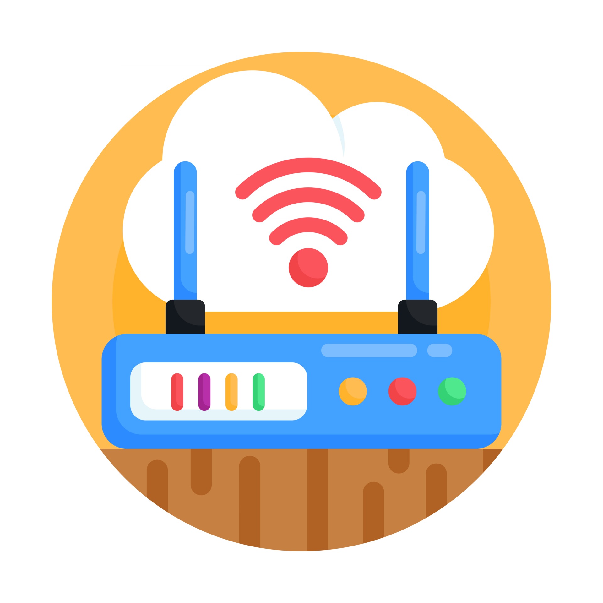Modem Device with wifi 2925213 Vector Art at Vecteezy