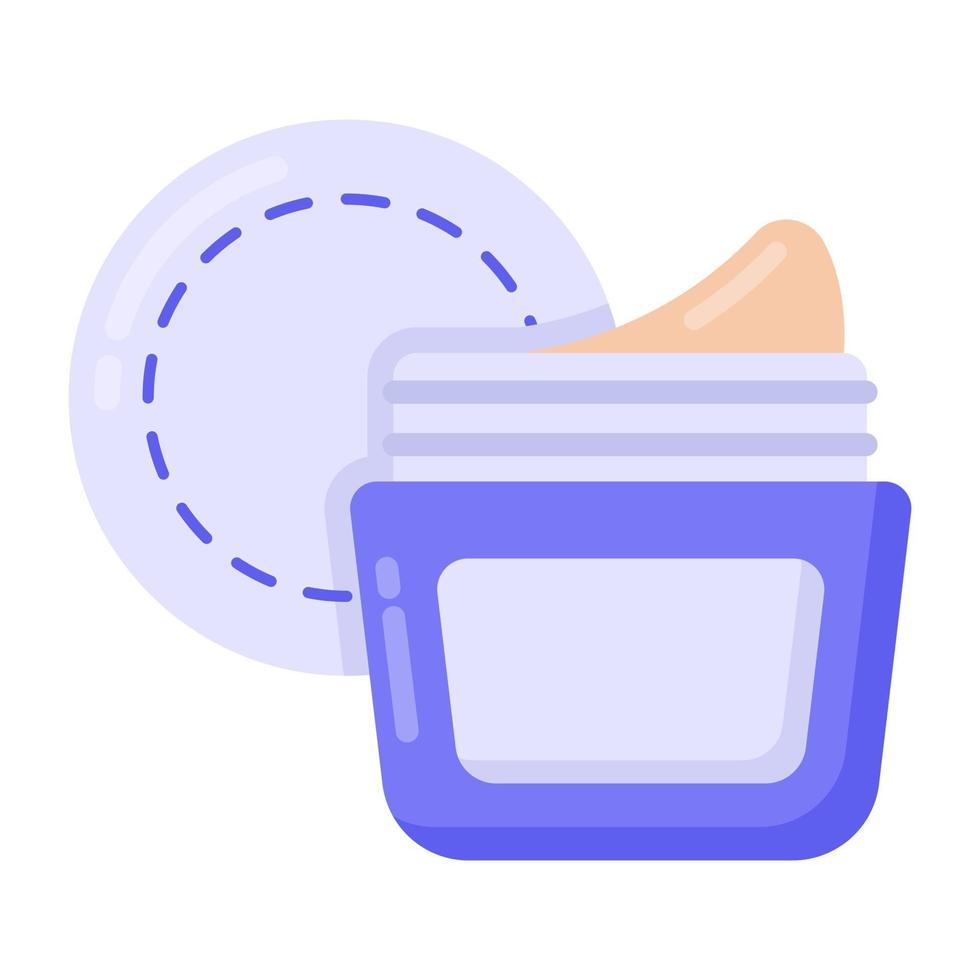 Cream Jar container vector