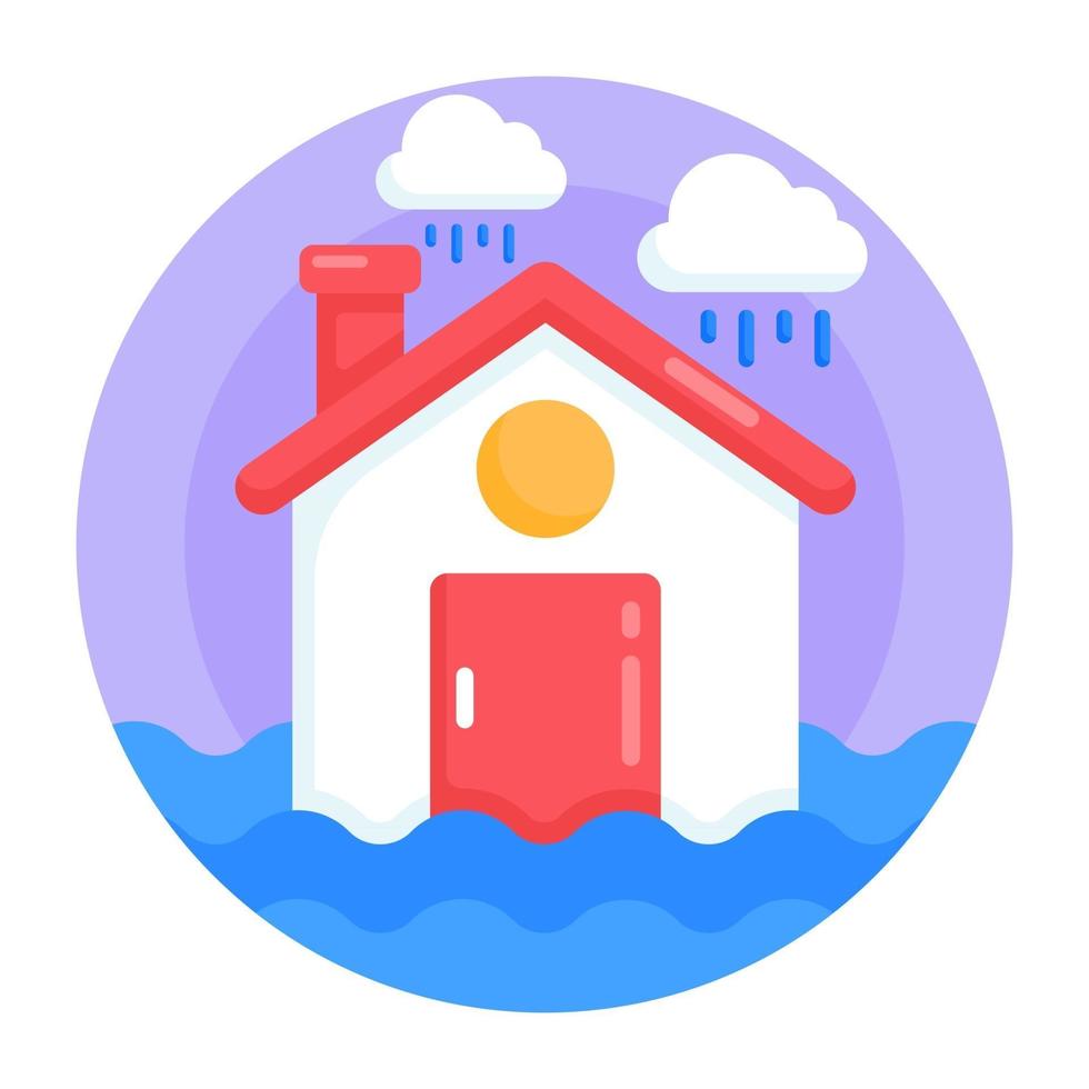 Flood and Water storm vector