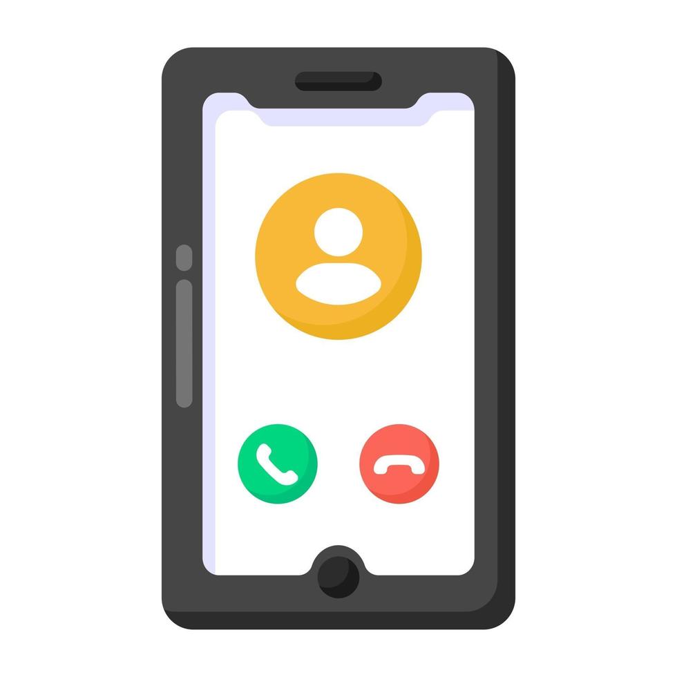 Incoming Mobile Call vector