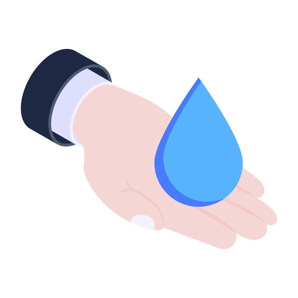 Water Conservation and Care vector