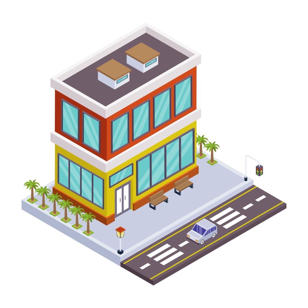 Hospital Building and Store vector
