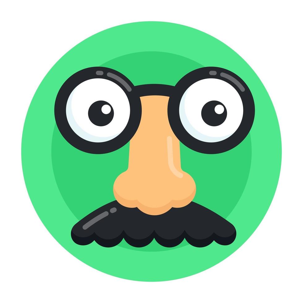 Disguise Funny Mask vector
