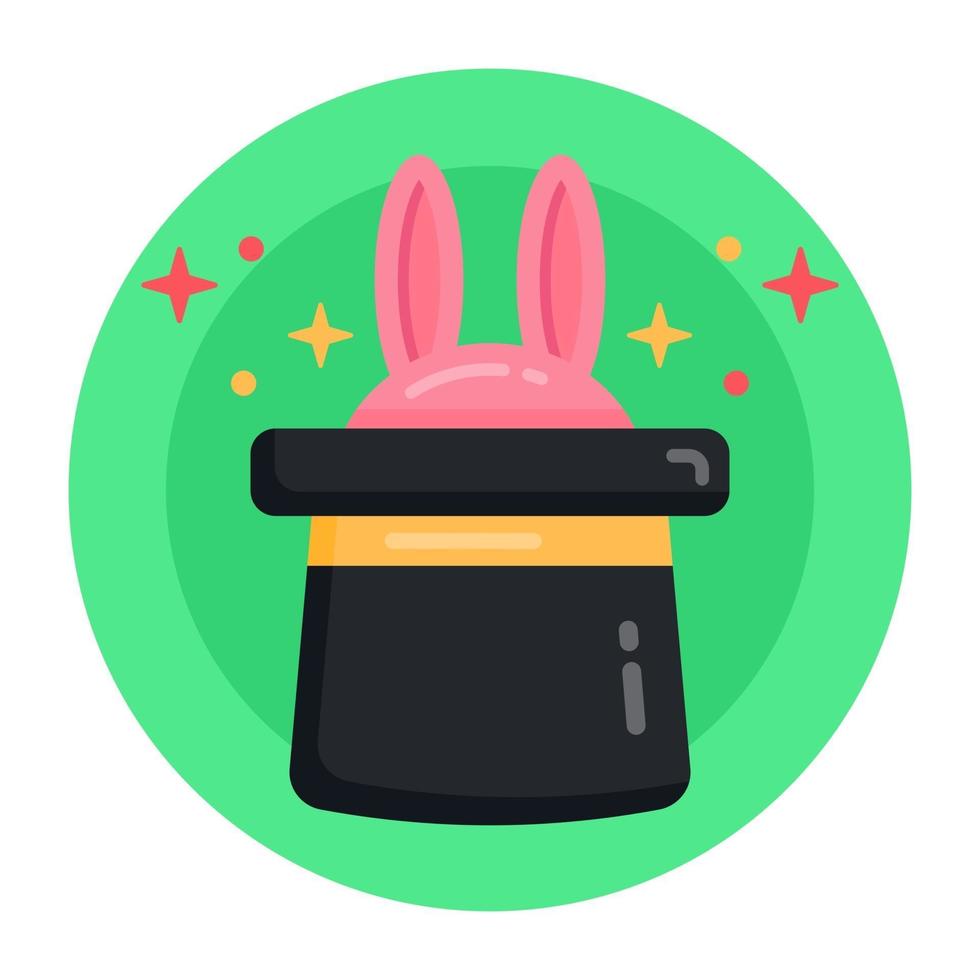 Magic Bunny  Hat vector