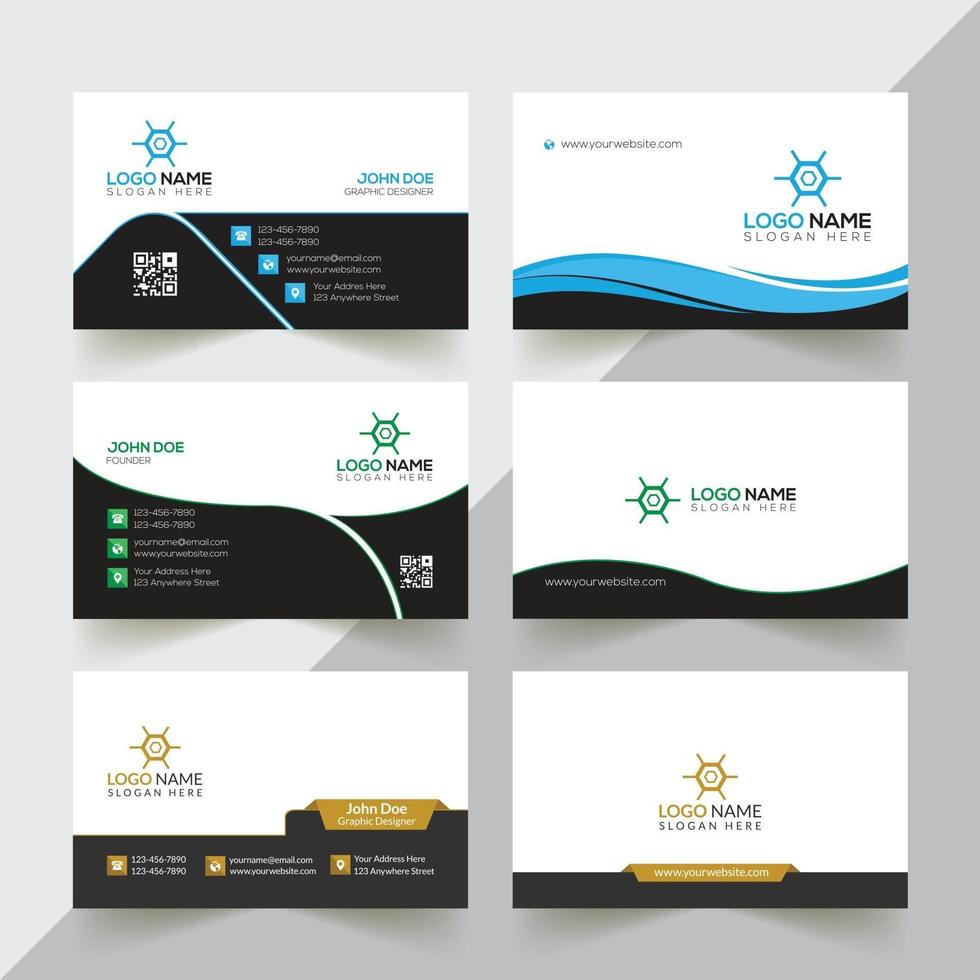 Creative And Corporate Business Card Design Template vector
