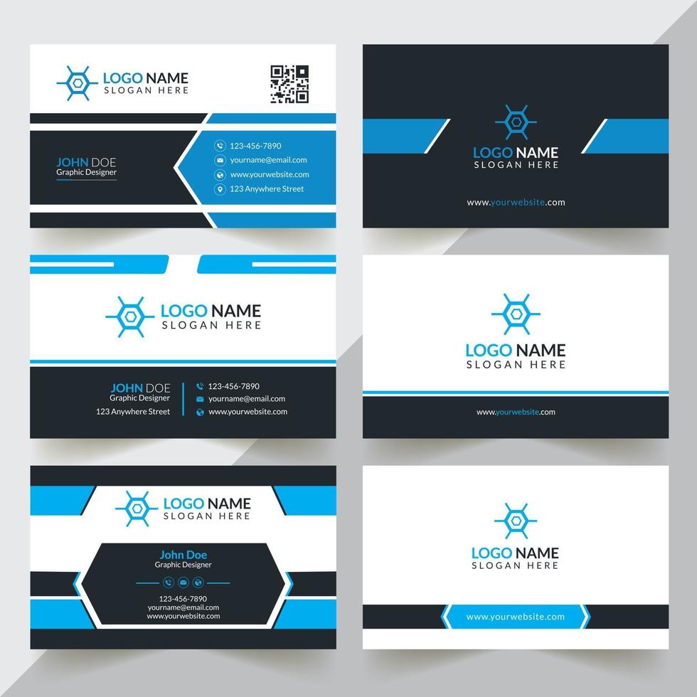 Modern And Professional Business Card Design, Corporate And Creative Business Card Design, Simple And Abstract Business Card, Business Card Design Template vector