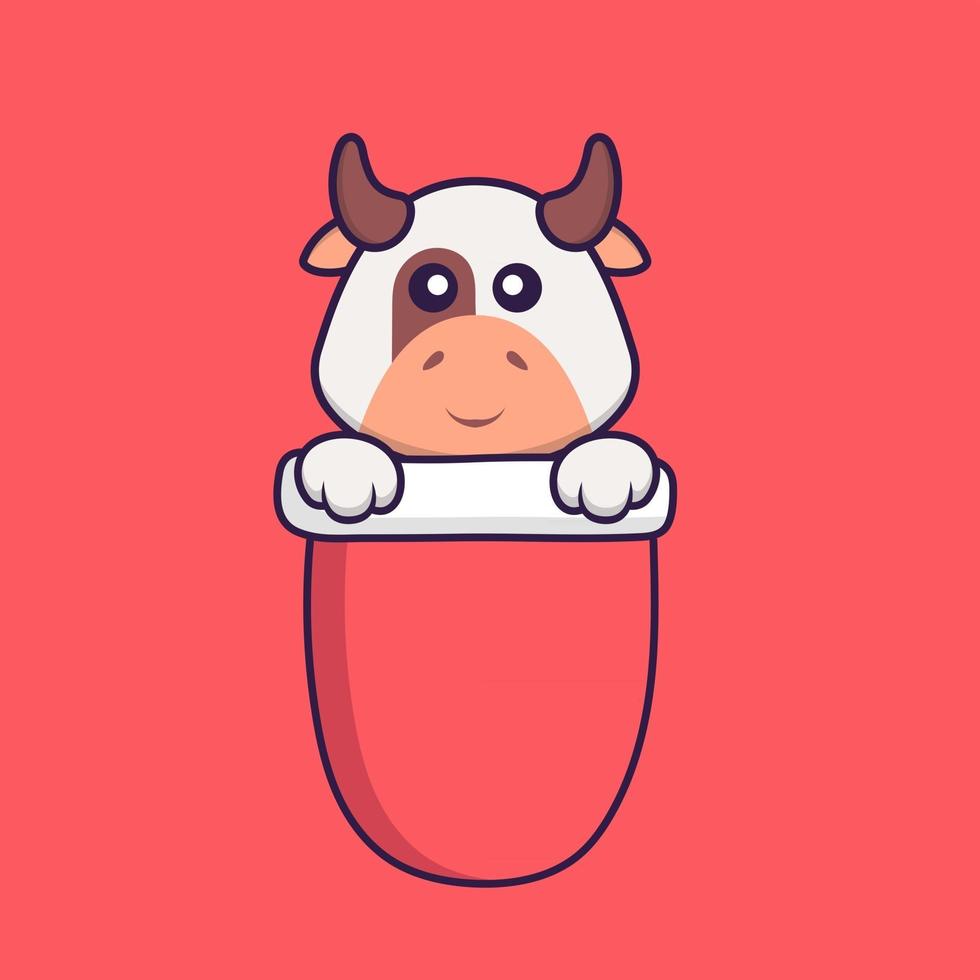 Cute cow in red pocket. Animal cartoon concept isolated. Can used for t-shirt, greeting card, invitation card or mascot. Flat Cartoon Style 2925876 Vector Art at Vecteezy Cute cow in red pocket. Animal cartoon concept isolated. Can used for t-shirt, greeting card, invitation card or mascot. Flat Cartoon Style 2925876 Vector Art at Vecteezy