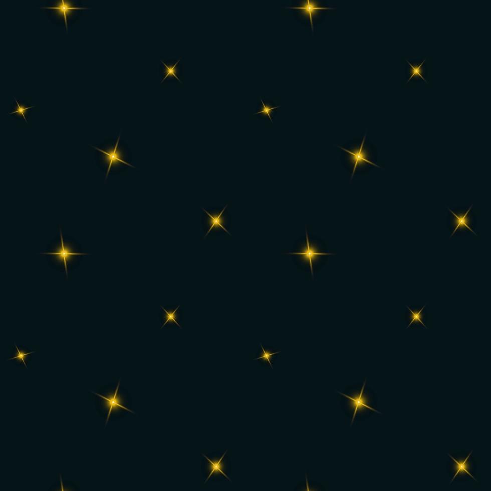 Night sky seamless pattern with small stars. Vector endless texture