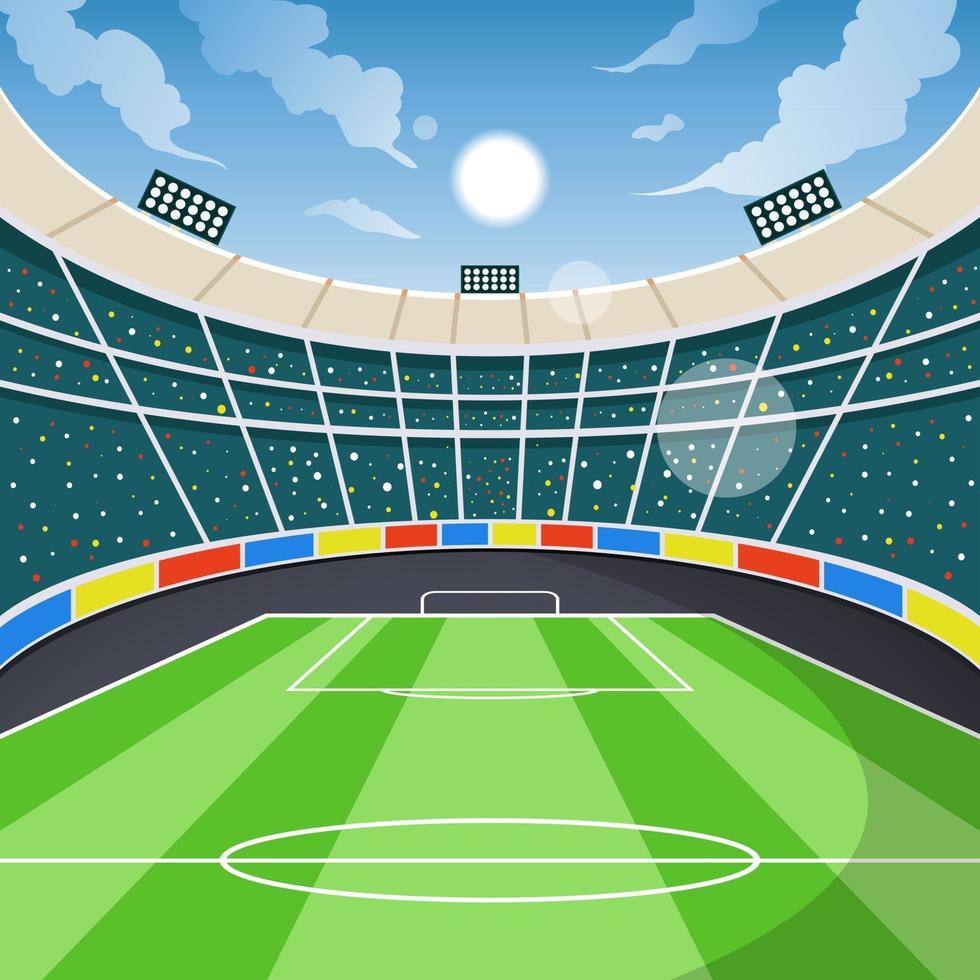 Stadium Football Background vector