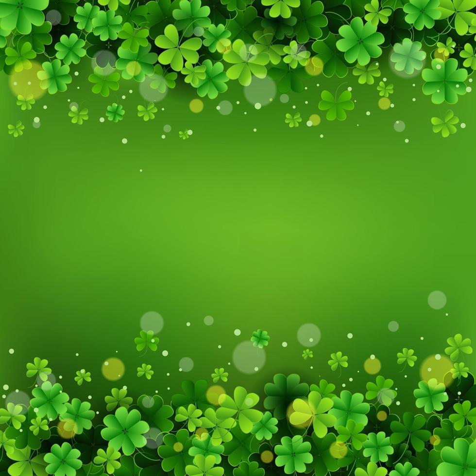 Beauty Clover Field Background vector