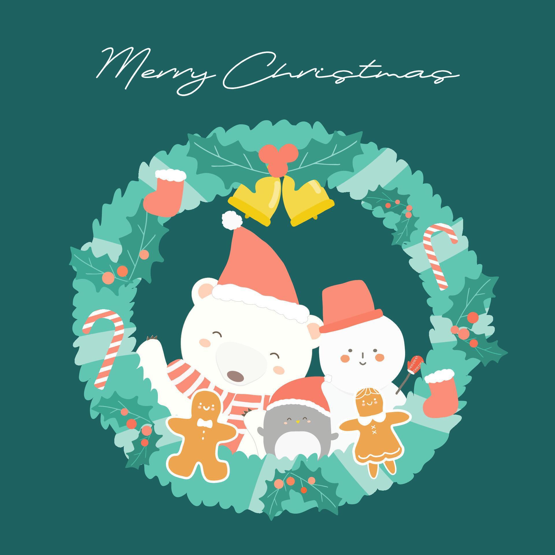 Christmas wreath background 2926484 Vector Art at Vecteezy