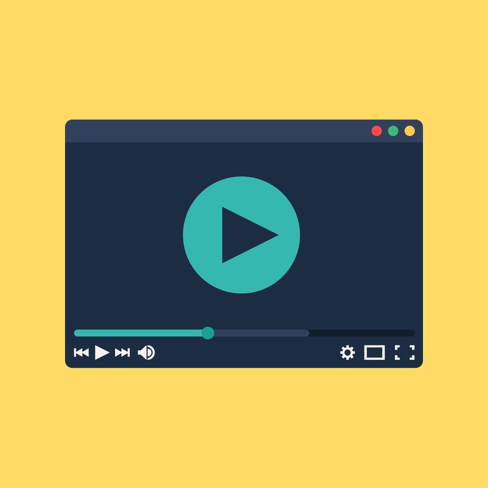 form of watching online video vector