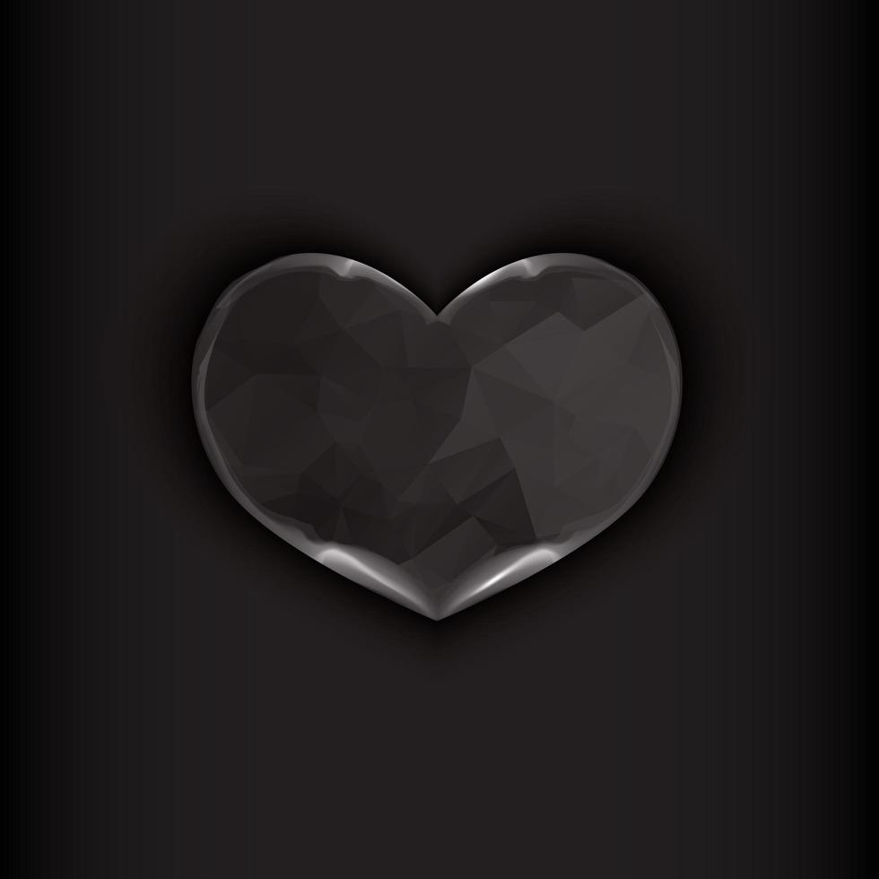Heart on black background 2926890 Vector Art at Vecteezy