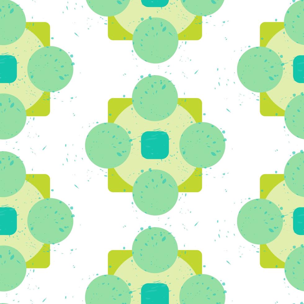 Grunge colorful geometric seamless pattern vector