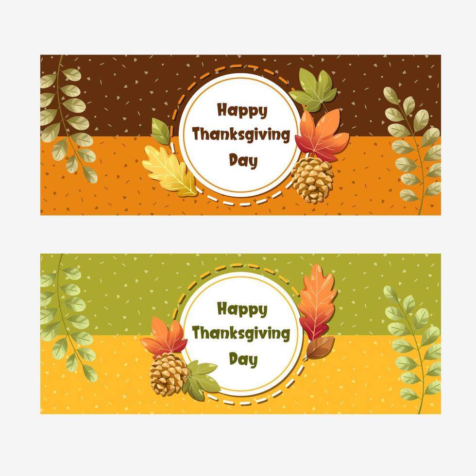 Happy Thanksgiving Day vertical card vector