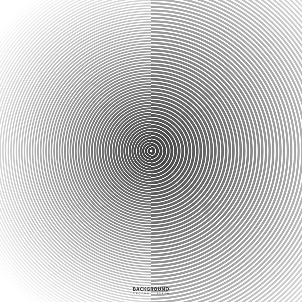 Abstract circle pattern black and white color ring. Abstract  vector illustration for sound wave, Monochrome graphic.