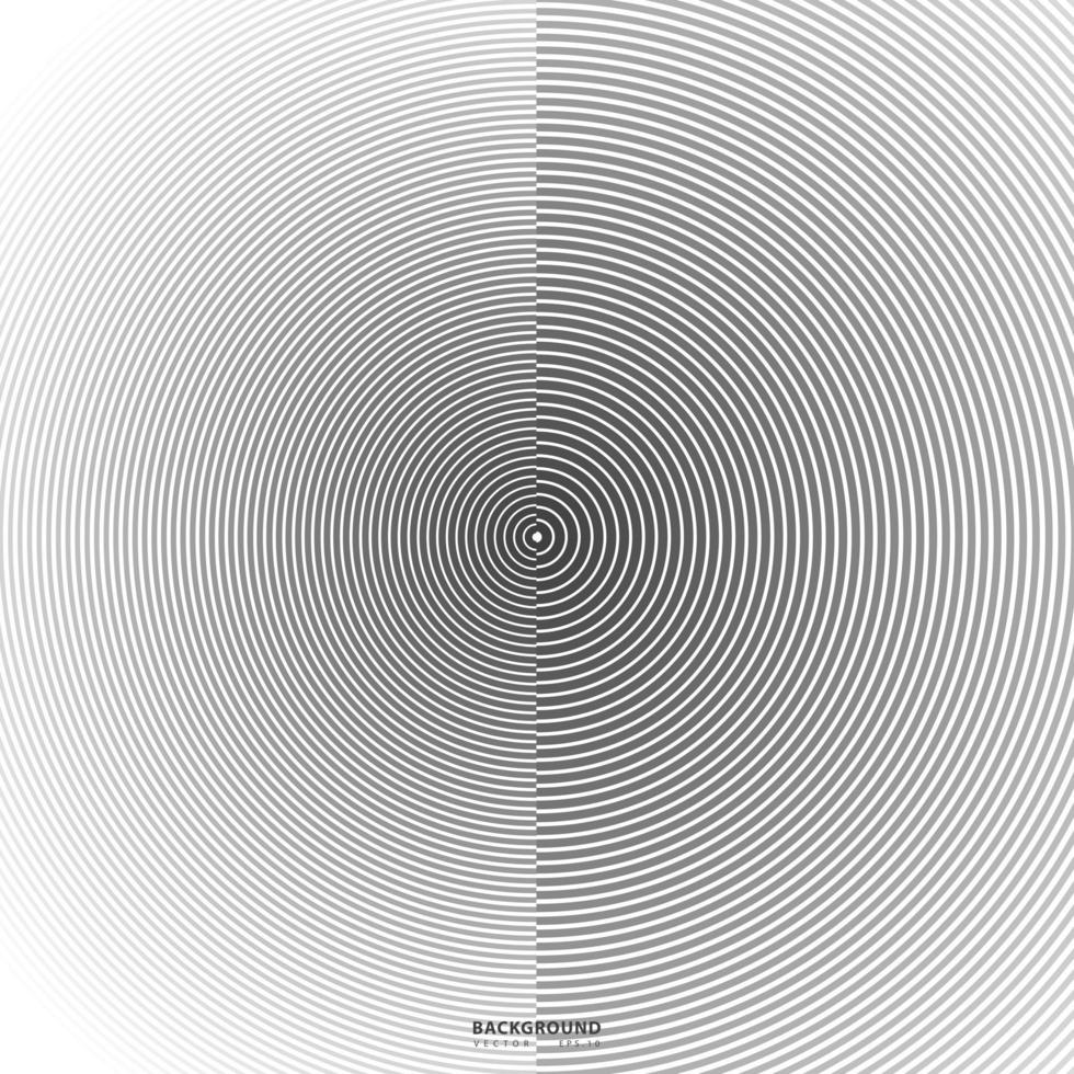 Abstract circle pattern black and white color ring. Abstract  vector illustration for sound wave, Monochrome graphic.