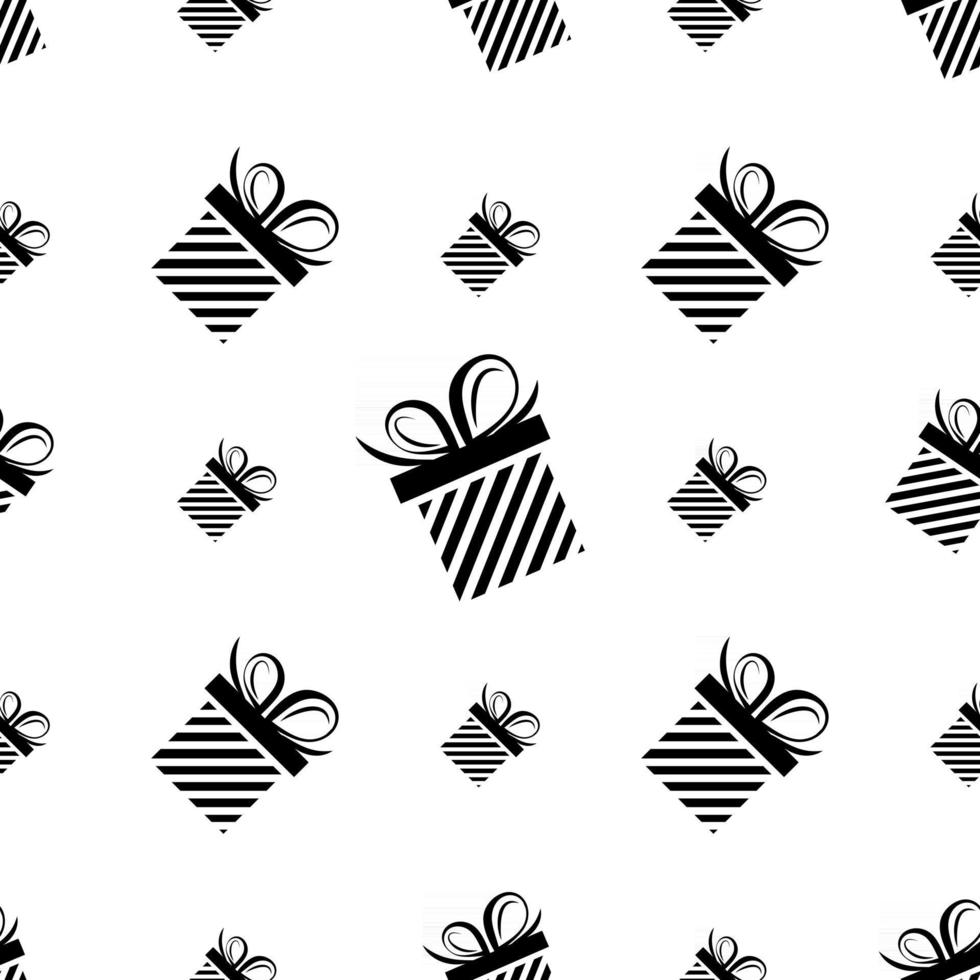 gift box seamless pattern vector