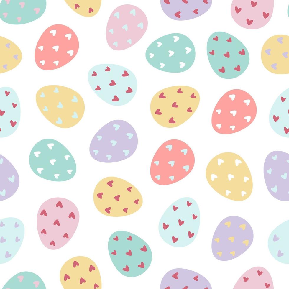 Easter eggs seamless pattern. vector