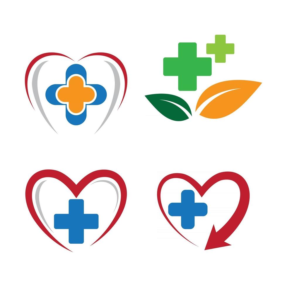 Medical care logo images vector