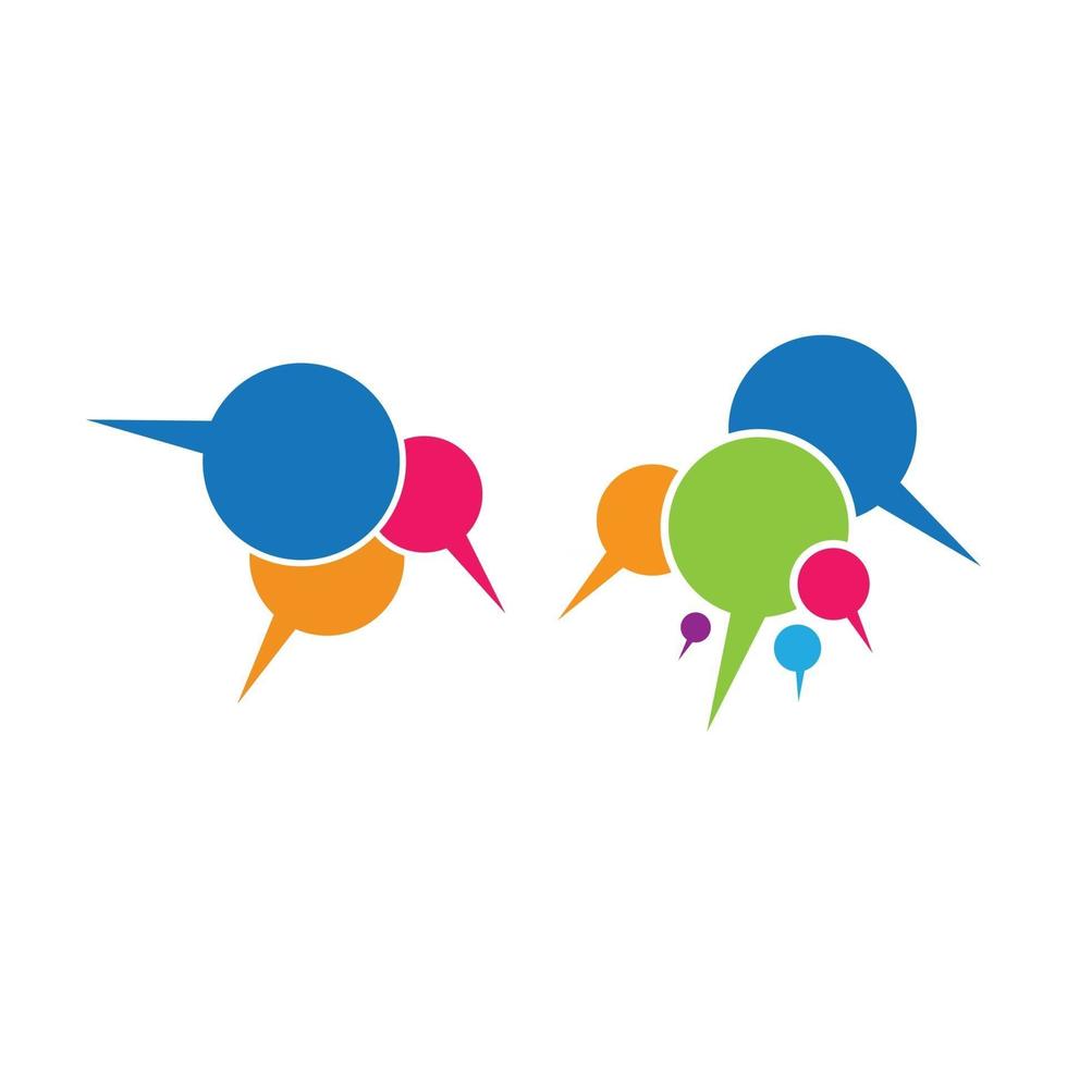 Speech bubble logo images vector
