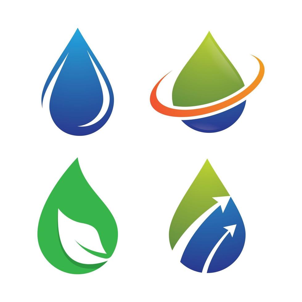 Water drop logo images vector