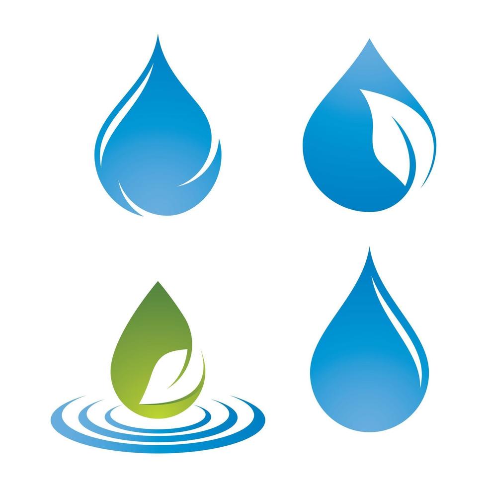 Water drop logo images vector