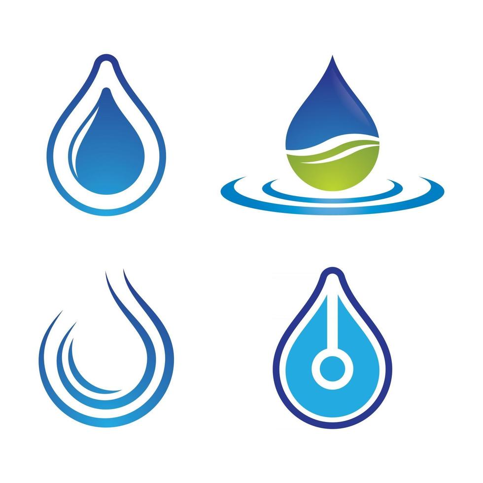 Water drop logo images vector