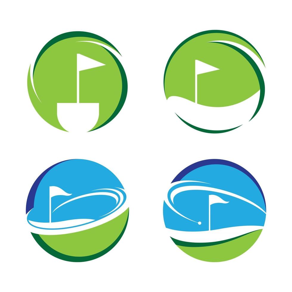 Golf logo vector icon