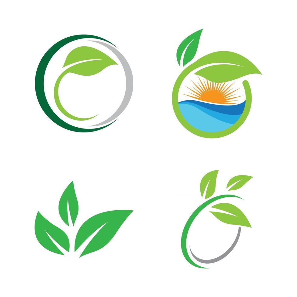 Ecology logo images illustration vector